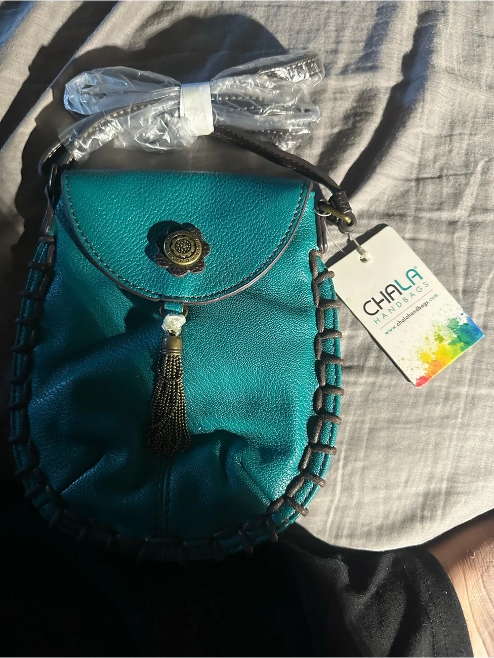 Vera Bradley Pastel Multicolor Quilted Crossbody Bag - Picture 4 of 4